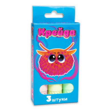 Крейда Куля - 3 штуки, різнокольорова