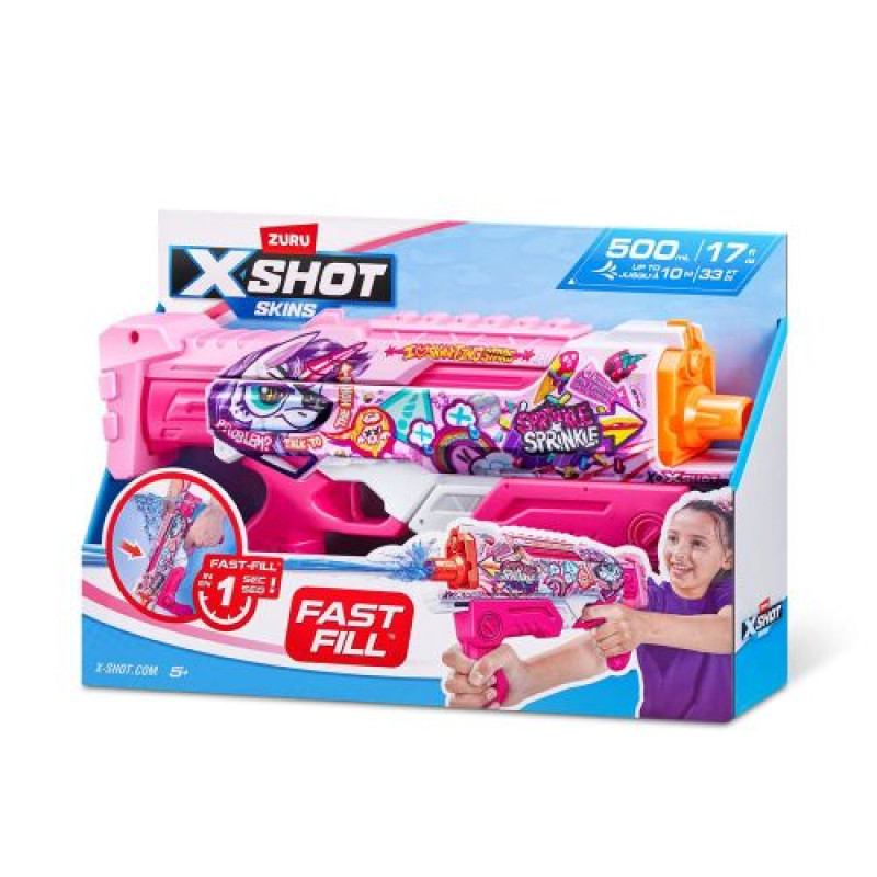 Водний бластер X-Shot Fast-Fill Skins Hyperload Unicorn Splash