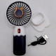 Вентилятор  акумулятор: 3.7 V, USB, легкий корпус, низький шум, підставка, (БІЛИЙ)
