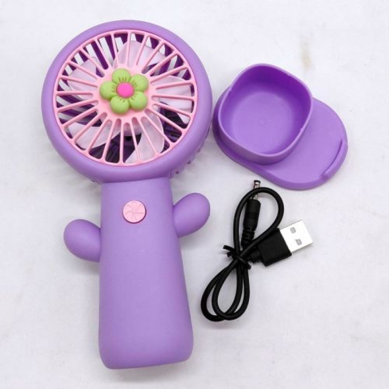 Вентилятор (вбудований акумулятор, USB кабель), ЗЕЛЕНА серединка