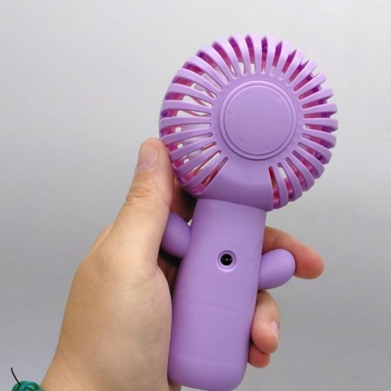 Вентилятор (вбудований акумулятор, USB кабель), ЗЕЛЕНА серединка