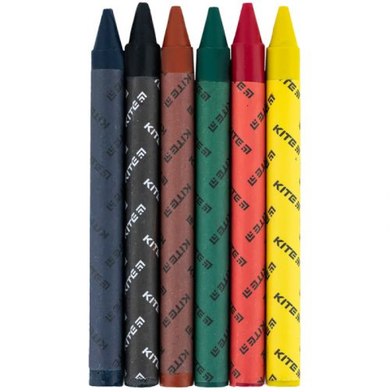 Крейда воскова, 6 кольорів Kite Classic