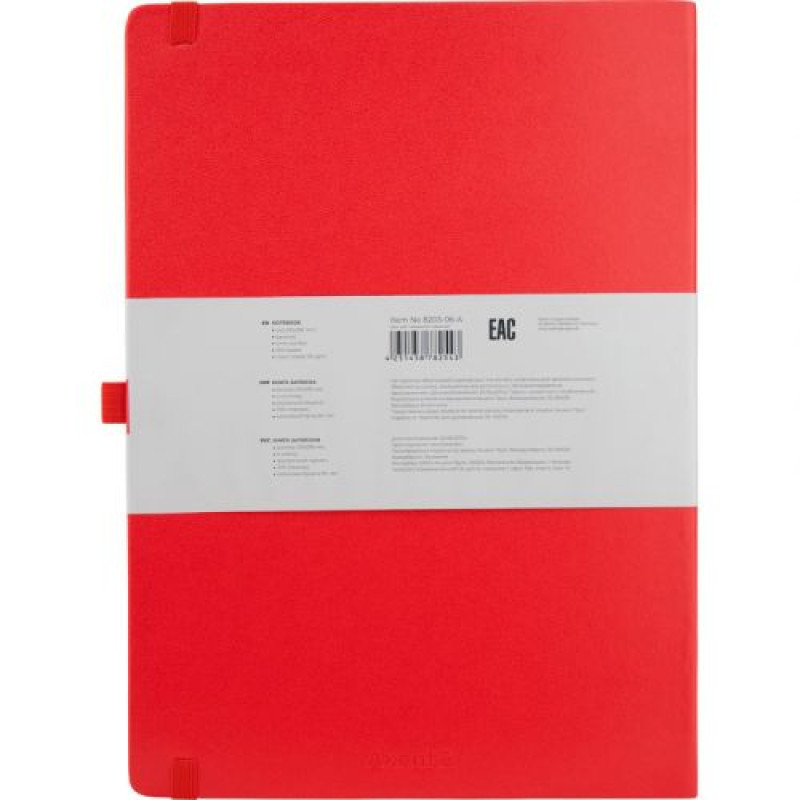 Книга записная Partner Grand, 210*295, 100 л, кл, красная