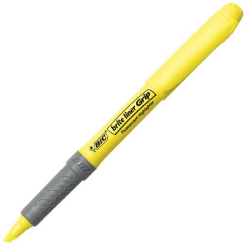 BIC Текстовиділювач Гріп жовтий 1шт. БК
