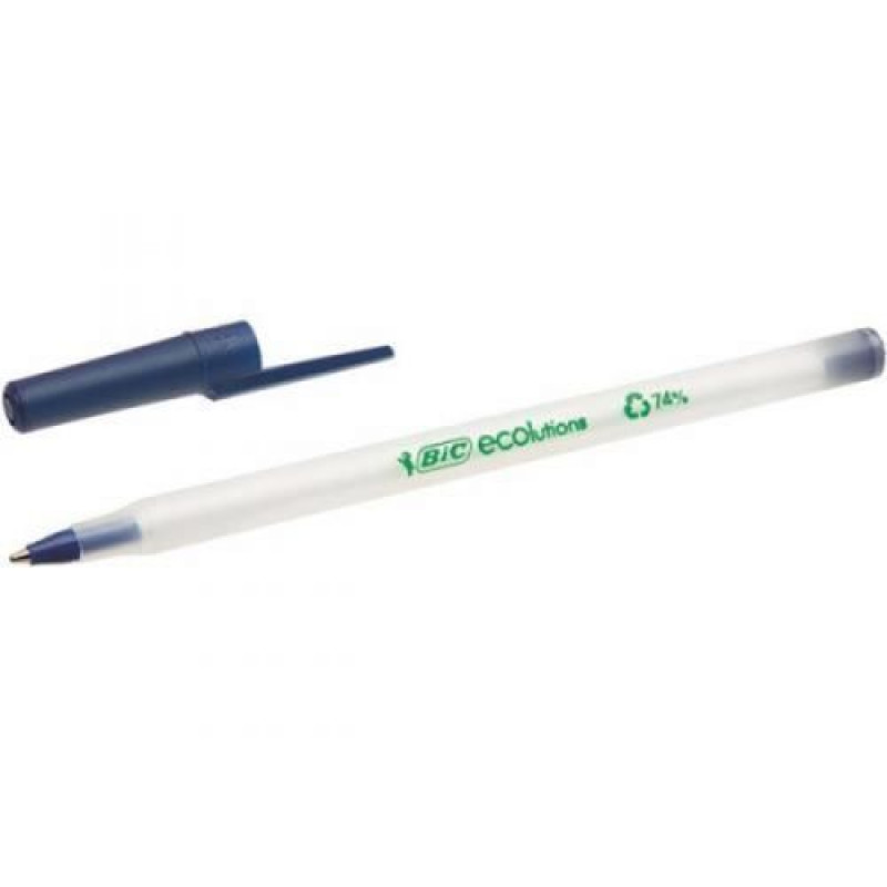 BIC Ручка Round Stic Eco Синя 60 уп.