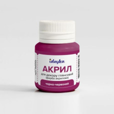 Акрил для декору - Чорно-червоний