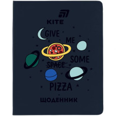 Щоденник шкільний, тверда обкл. PU, Pizza
