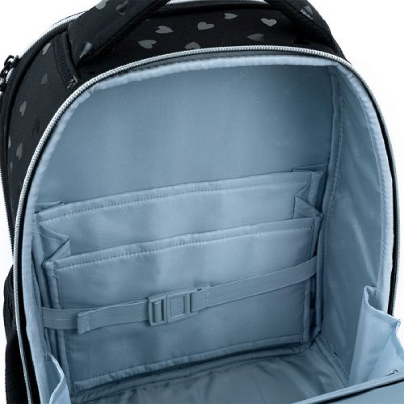 Рюкзак Kite Education каркасний 556 Black&Silver