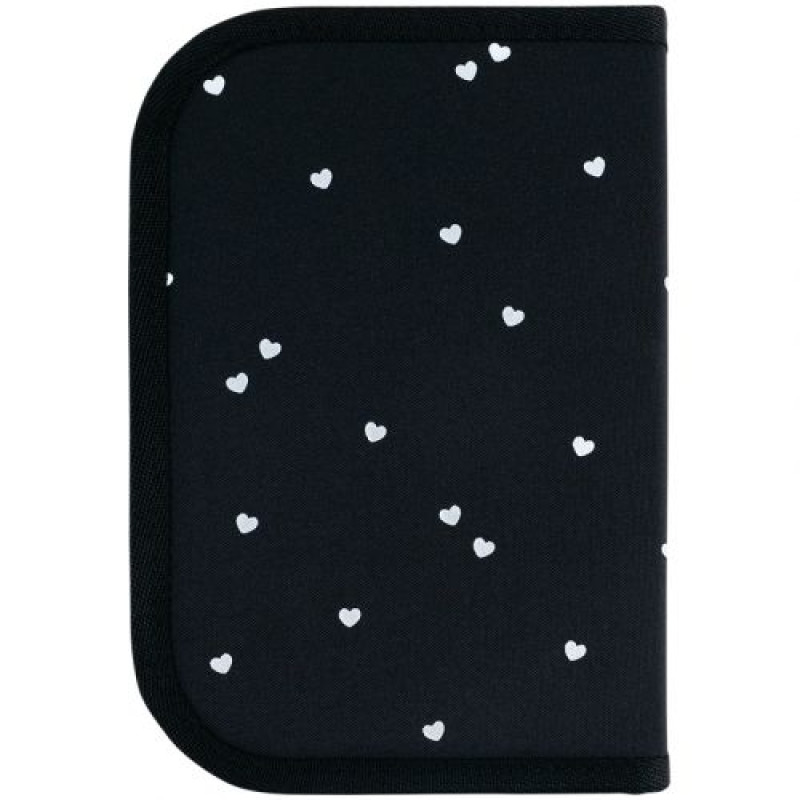 Пенал Kite 1 від., 2 відв., без наповнення 622 Black&Silver