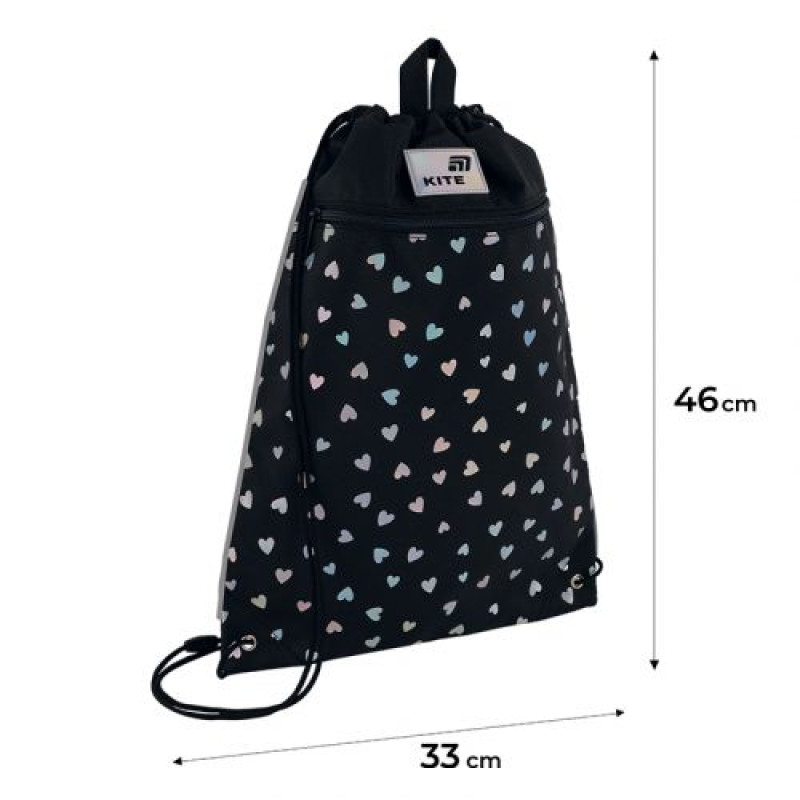 Сумка для взуття Kite 601M Black&Silver
