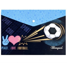 Папка з кнопкою А4+, peace.love.football