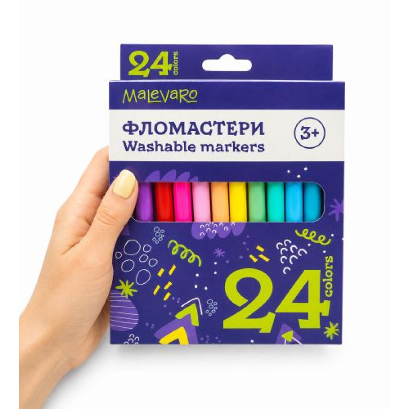 Набір фломастерів 24 кольори, в коробці