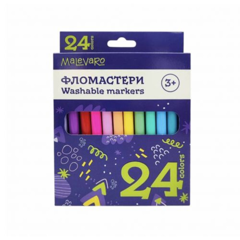 Набір фломастерів 24 кольори, в коробці