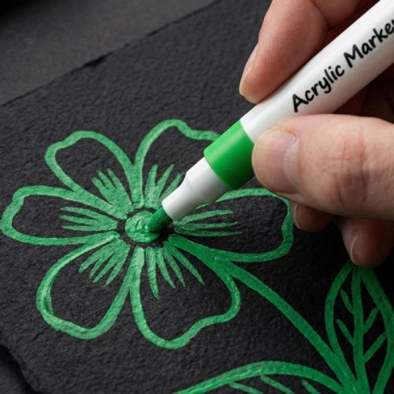 Маркери акрилові Jumbo, 24шт Kite Creative
