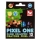 Олівці кольорові Crayons Pixel One 12 кольорів