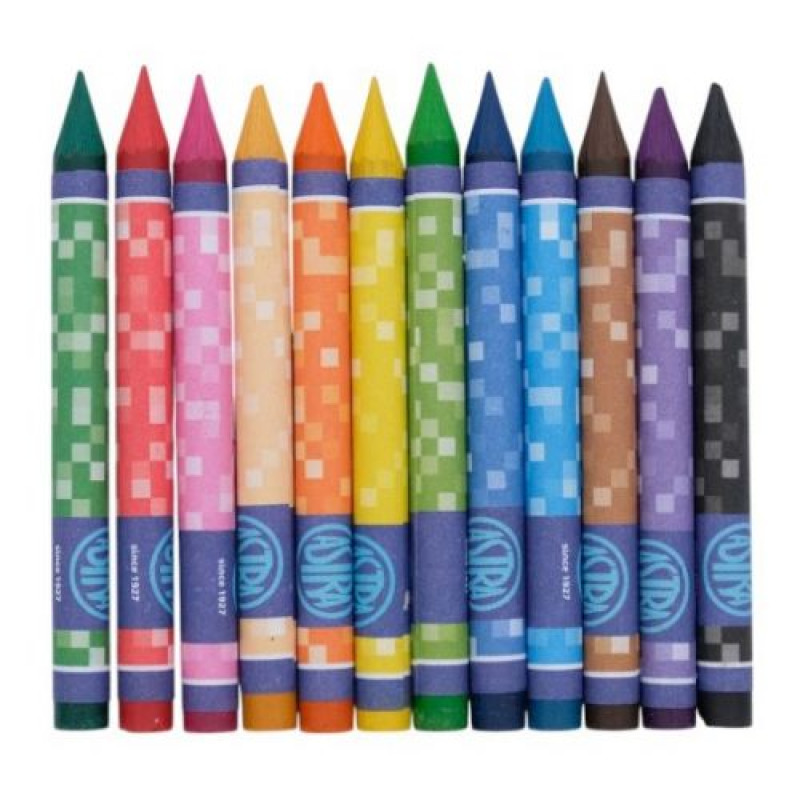 Олівці кольорові Crayons Pixel One 12 кольорів