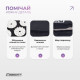 Масажний килимок EasyFit з подушкою (аплікатор Кузнєцова) + чохол Чорний з білим