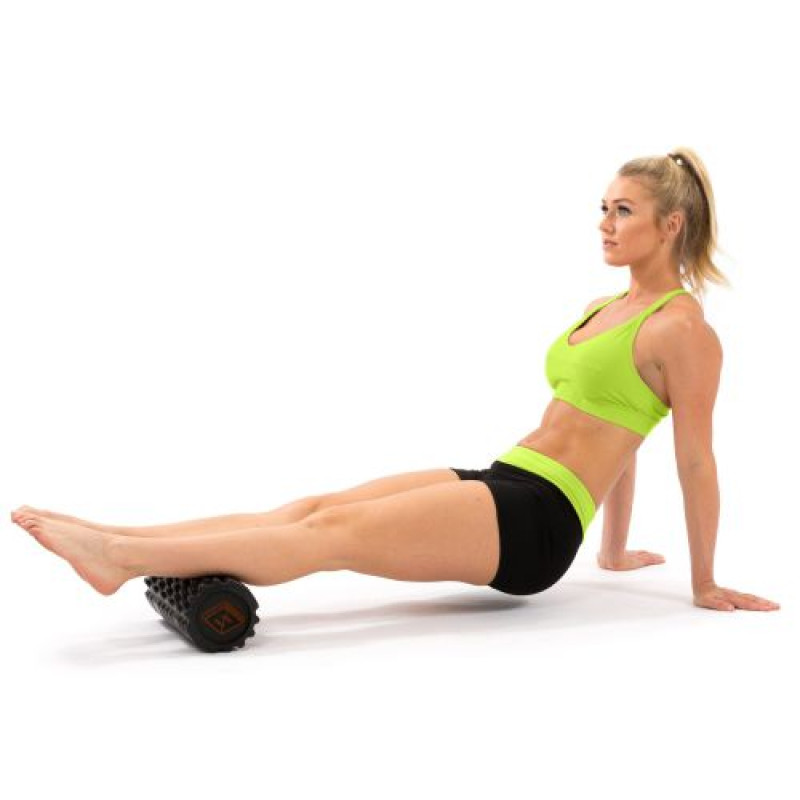 Массажный ролик EasyFit Solid Roller v.1.1s 33 см черный