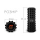 Массажный ролик EasyFit Solid Roller v.1.2s 33х13 см черный