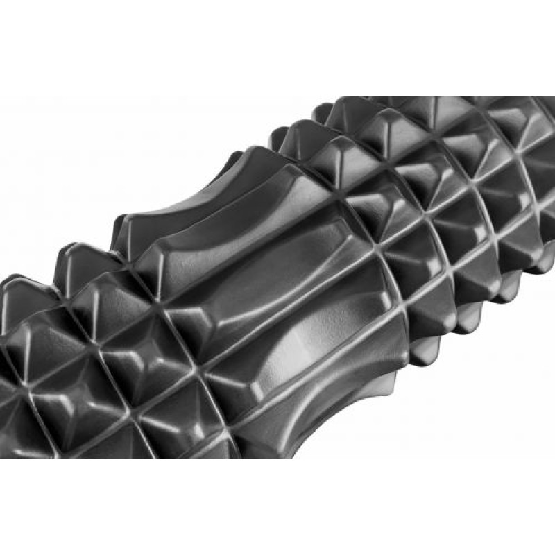 Массажный ролик EasyFit Solid Roller v.1.2s 33х13 см черный