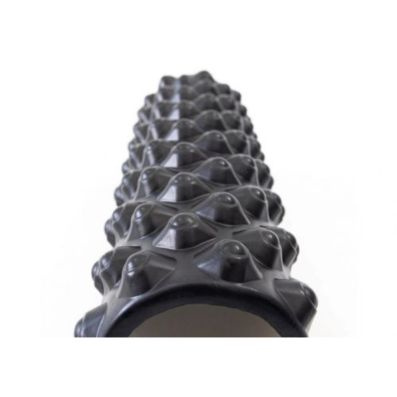 Массажный ролик EasyFit Grid Roller Extreme 45 см Черный
