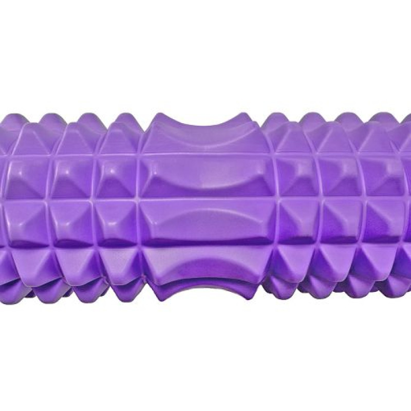 Массажный ролик EasyFit Grid Roller 45 см v.2.2 Фиолетовый