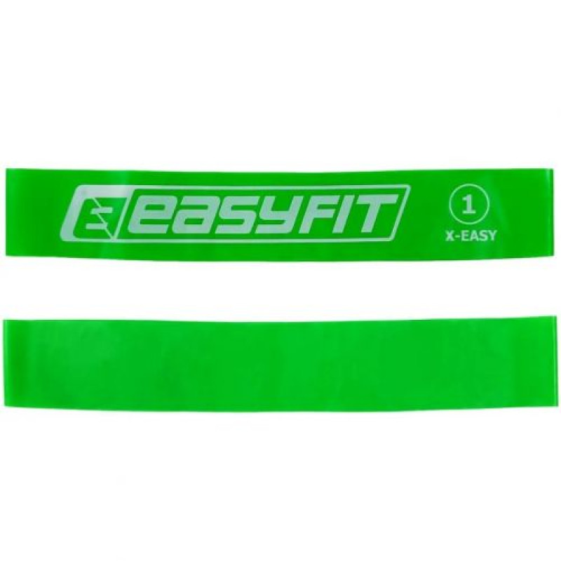 Резиновое кольцо Easyfit #1, зеленый (для занятий фитнесом, йогой, пилатесом и кроссфитом)