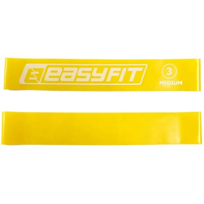 Резиновое кольцо Easyfit #3, желтый (для занятий фитнесом, йогой, пилатесом и кроссфитом)