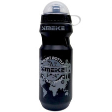 Пляшка для води 650 мл, діаметр 6 см, в пакеті  (ЧОРНА)