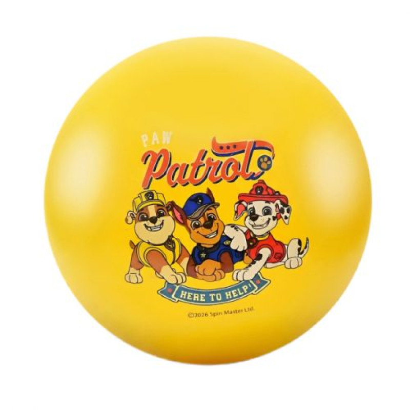 Мʼяч гумовий, 15 см, Paw Patrol / Щенячий патруль, 50 гр (жовтий)