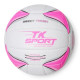 Мʼяч волейбольний TK Sport, мʼякий PVC, 280 грам, гумовий балон (РОЖЕВИЙ)