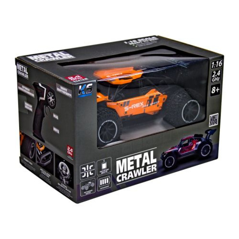 Машинка на радіокеруванні Metal Crawler – S-Rex (оранжевий, 1:16)