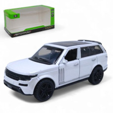 Машина металева Автопром Land Rover біла