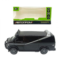 Машина мет.1:32 DODGE VAN З (СІРОЮ) СМУЖКОЮ