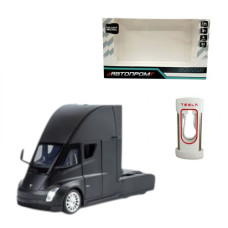 АВТОПРОМ 1:24 Tesla semi truck head (ЧОРНА)