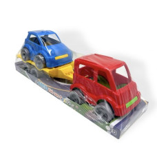 Набір авто Kid cars Sport (автобус червоний + машинка синя)