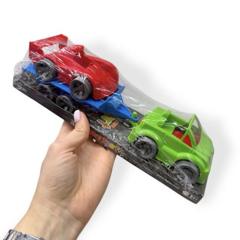 Набір машинок Kid cars sport (зелений кабріолет + червона)