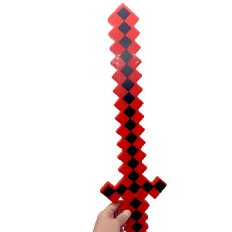 Алмазний меч, що світиться "MINECRAFT"музичний (ЧЕРВОНИЙ)