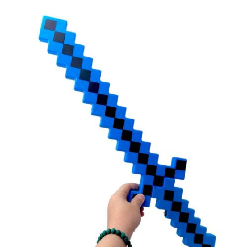 Алмазний меч, що світиться "MINECRAFT"музичний (БЛАКИТНИЙ)