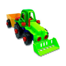 Конструктор Edu-Toys Трактор із шуруповертом 29 деталей