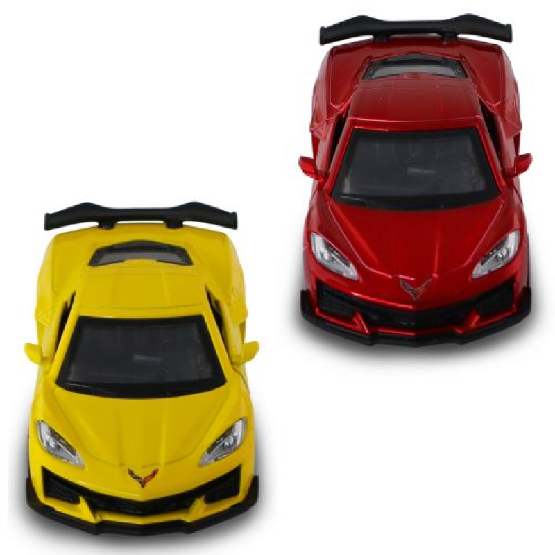 Автомодель – Chevrolet Corvette C8 Z06 2024 (жовтий, червоний)