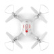 Квадрокоптер Syma з 2,4 ГГц керуванням та FPV-камерою 21 см білий (X23W)