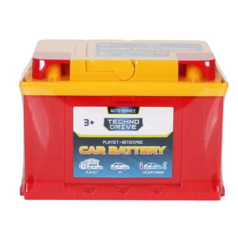 Ігровий набір CAR BATTERY - АВТОСЕРВІС З МІНІМОДЕЛЛЮ ЗМІНИ КОЛІР