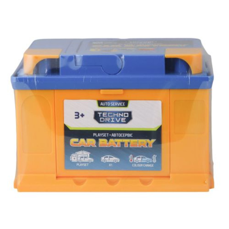 Ігровий набір CAR BATTERY - АВТОСЕРВІС З МІНІМОДЕЛЛЮ ЗМІНИ КОЛІР