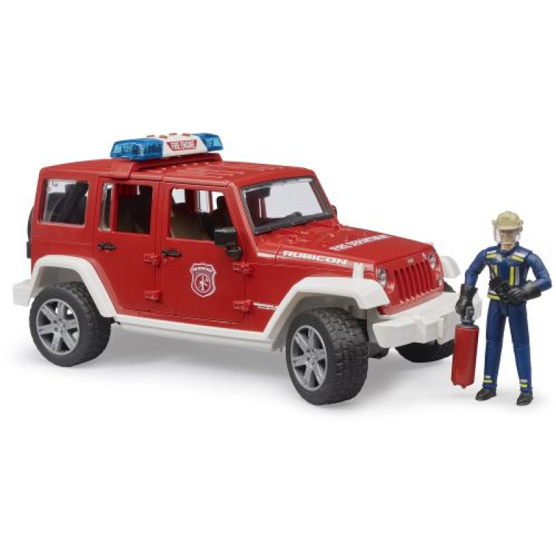Набір іграшковий Пожежне авто JEEP Wrangler Unlimited Rubicon та фігурка пожежного