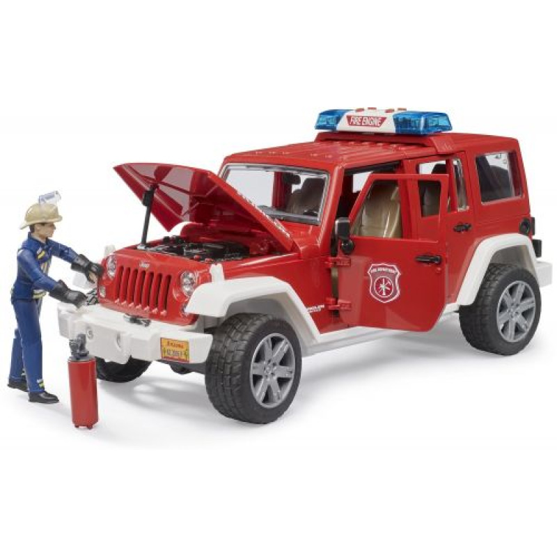 Набір іграшковий Пожежне авто JEEP Wrangler Unlimited Rubicon та фігурка пожежного
