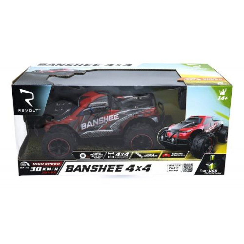Машинка на р/к Banshee 4x4, 30км/ч, пропорційне керування, світяться фари, 7.4В/1300мАч