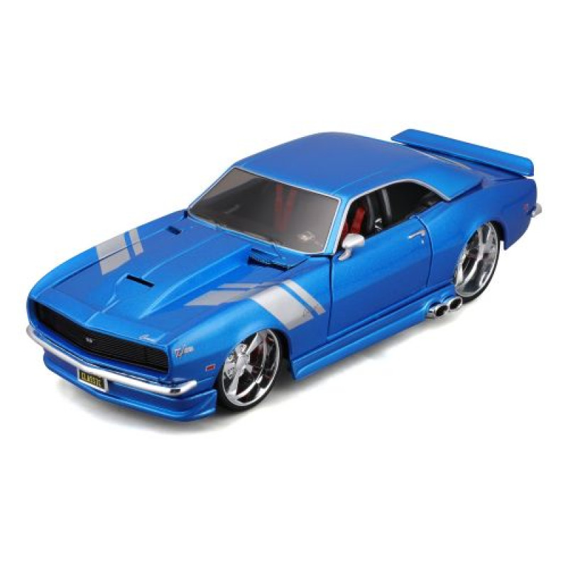 Машинка іграшкова 1968 Chevrolet Camaro Z/28, масштаб 1:24 синій