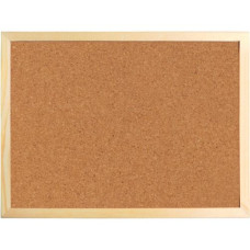 Дошка коркова, 60х90 см., дерев'яна рамка