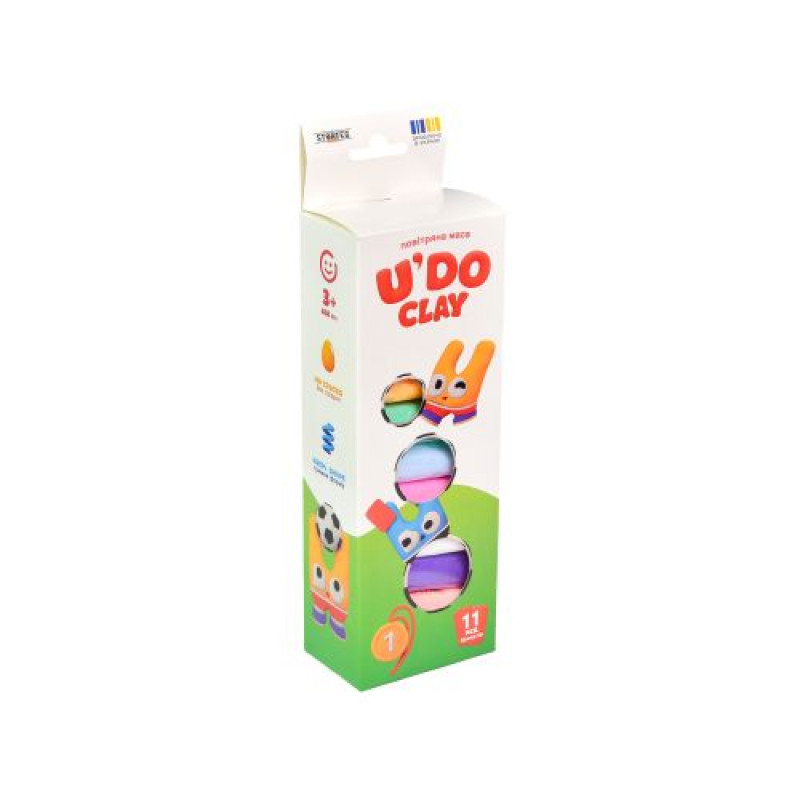 Набір для творчості UDO Clay 11 шт, брикет 10 г (СПОРТ)